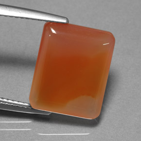Ágata laranja natural 9,32ct, transparente, transparente/translúcido