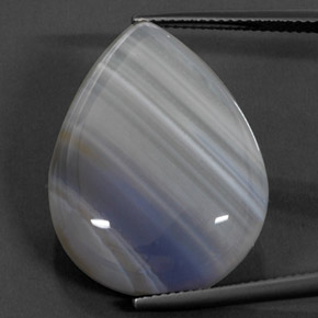 Ágata multicolorido natural 27,72ct, transparente, transparente/translúcido