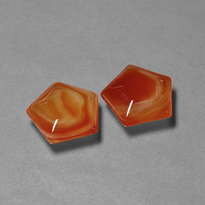 Pedras preciosas de ágata laranja natural de  ct, forma extravagante, translúcido