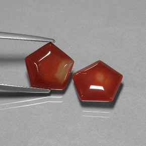 Pedras preciosas de ágata laranja natural de  ct, forma extravagante, translúcido