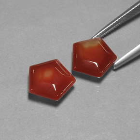 Pedras preciosas de ágata laranja natural de  ct, forma extravagante, translúcido