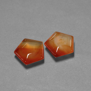 Pedras preciosas de ágata laranja natural de  ct, forma extravagante, translúcido