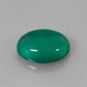 Ágata verde natural 1,58ct, transparente, transparente/translúcido