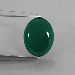 Ágata Verde Natural 1.40ct, Transparente, Transparente/Translúcido