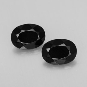 Pedras preciosas de ágata preto natural de  ct, corte oval, opaco