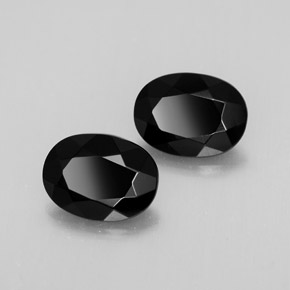 Pedras preciosas de ágata preto natural de  ct, corte oval, opaco