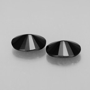 Pedras preciosas de ágata preto natural de  ct, corte oval, opaco