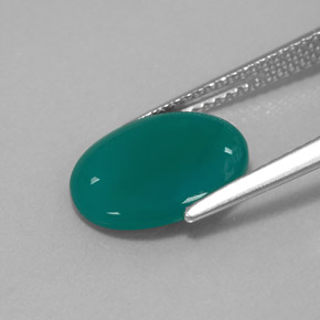 Ágata verde natural 2,50ct, transparente, transparente/translúcido