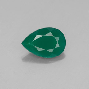 Ágata verde natural 0,94ct, transparente, transparente/translúcido