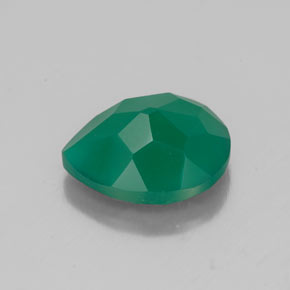 Ágata verde natural 2,38ct, transparente, transparente/translúcido