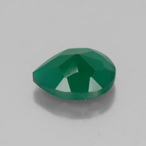 Ágata verde natural 2,23ct, transparente, transparente/translúcido