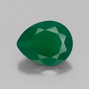 Ágata verde natural 2,17ct, transparente, transparente/translúcido