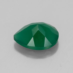 Ágata verde natural 2,17ct, transparente, transparente/translúcido