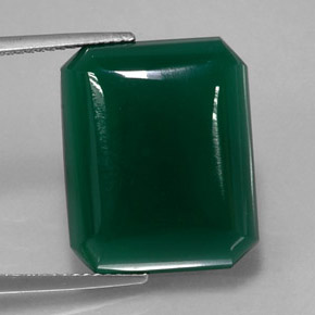 Ágata verde natural 16,16ct, transparente, transparente/translúcido