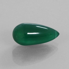 Ágata verde natural 6,16ct, transparente, transparente/translúcido