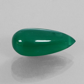Ágata verde natural 7,51ct, transparente, transparente/translúcido