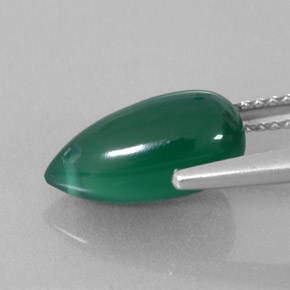 Ágata Verde Natural 2.88ct, Transparente, Transparente/Translúcido