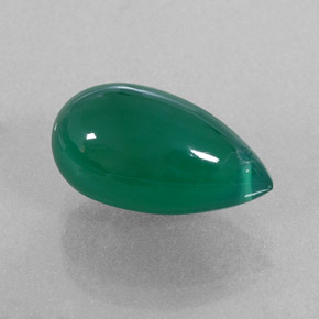 Ágata verde natural 5,48ct, transparente, transparente/translúcido