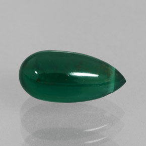 Ágata verde natural 2,85ct, transparente, transparente/translúcido