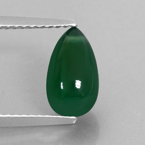 Ágata verde natural 2,07ct, transparente, transparente/translúcido