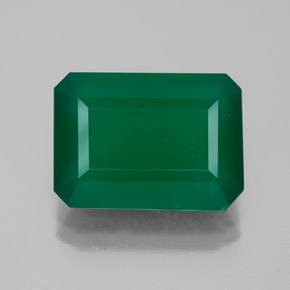 Ágata verde natural 5,54ct, transparente, transparente/translúcido