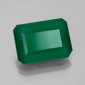 Ágata verde natural 5,54ct, transparente, transparente/translúcido