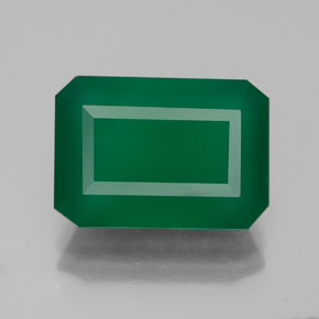 Ágata verde natural 6,25ct, transparente, transparente/translúcido