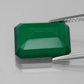 Ágata verde natural 6,25ct, transparente, transparente/translúcido