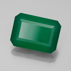 Ágata verde natural 5,54ct, transparente, transparente/translúcido