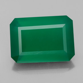 Ágata verde natural 6,78ct, transparente, transparente/translúcido