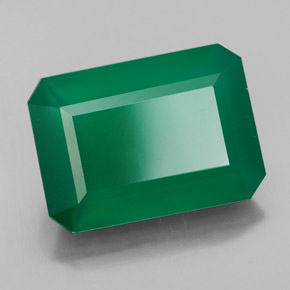 Ágata verde natural 6,78ct, transparente, transparente/translúcido