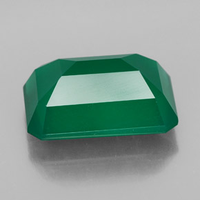 Ágata verde natural 6,78ct, transparente, transparente/translúcido
