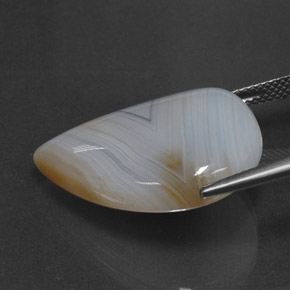 Ágata multicolorido natural 18,98ct, transparente, transparente/translúcido