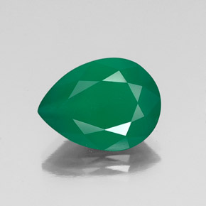 Ágata verde natural 6,24ct, transparente, transparente/translúcido
