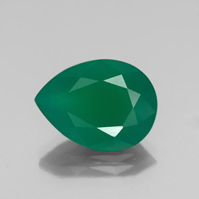 Ágata verde natural 6,65ct, transparente, transparente/translúcido