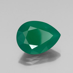 Ágata verde natural 6,65ct, transparente, transparente/translúcido