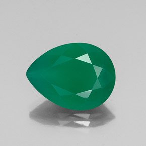 Ágata verde natural 6,50ct, transparente, transparente/translúcido