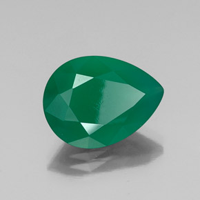 Ágata verde natural 6,50ct, transparente, transparente/translúcido