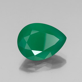 Ágata verde natural 6,55ct, transparente, transparente/translúcido