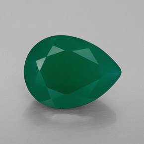 Ágata verde natural 7,20ct, transparente, transparente/translúcido