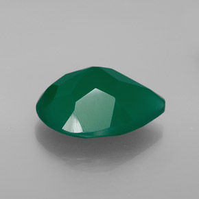 Ágata verde natural 7,20ct, transparente, transparente/translúcido