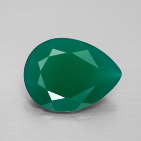 Ágata verde natural 6,15ct, transparente, transparente/translúcido