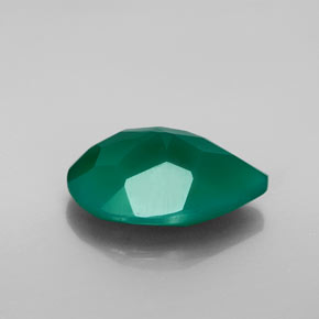 Ágata verde natural 6,15ct, transparente, transparente/translúcido