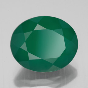 Ágata verde natural 4,42ct, transparente, transparente/translúcido