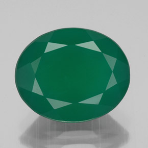 Ágata verde natural 3,75ct, transparente, transparente/translúcido