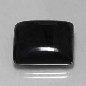 Ágata preto natural 23,85ct, baguete, opaco