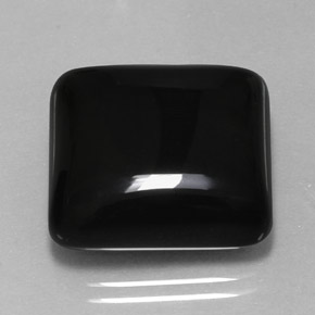 Ágata preto natural 21,98ct, quadrado, opaco
