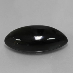 Ágata preto natural 20,63ct, marquise, opaco
