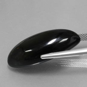Ágata preto natural 20,63ct, marquise, opaco