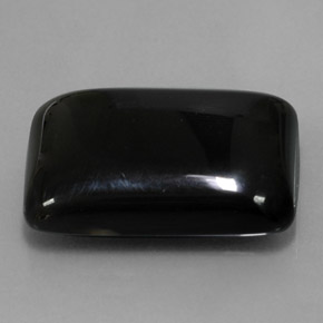 Ágata preto natural 22,39ct, baguete, opaco